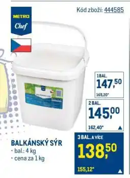 Makro Balkánský sýr nabídka