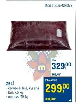 Makro Zelí nabídka