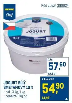 Makro JOGURT BÍLÝ SMETANOVÝ 10 % nabídka