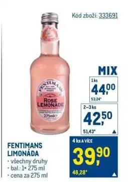 Makro Fentimans limonáda nabídka