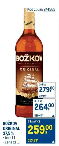 Makro Božkov Originál 37,5 % nabídka