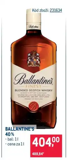 Makro Ballantine’s 40 % nabídka