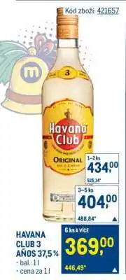 Makro Havana Club 3 Años 37,5 % nabídka