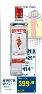 Makro Beefeater Gin 40 % nabídka
