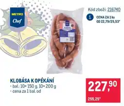 Makro Klobása k opékání nabídka