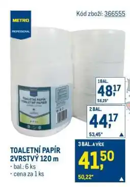 Makro TOALETNÍ PAPÍR 2VRSTVÝ 120 m nabídka