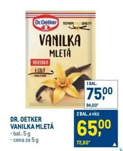 Makro Dr. Oetker Vanilka Mletá nabídka