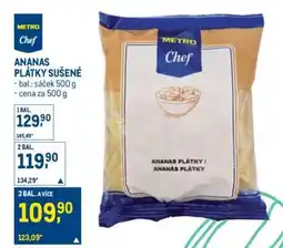 Makro ANANAS PLÁTKY SUŠENÉ nabídka