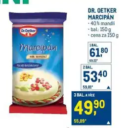 Makro Dr. Oetker Marcipán nabídka