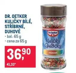 Makro DR. OETKER KULIČKY BÍLÉ, STŘÍBRNÉ, DUHOVÉ nabídka