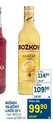 Makro Božkov Vaječný Likér 15 nabídka