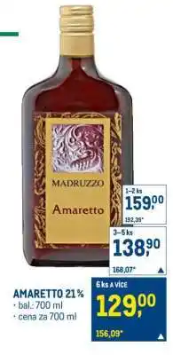 Makro AMARETTO 21 % nabídka