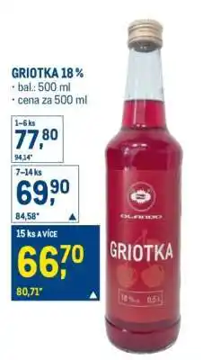 Makro Griotka 18% nabídka