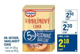 Makro Dr. Oetker Vanilínový cukr nabídka