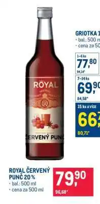 Makro Royal červený punč 20 % nabídka