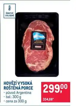 Makro Hovězí vysoká roštěná porce nabídka