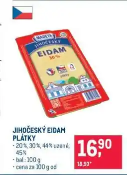 Makro Jihočeský eidam plátky nabídka