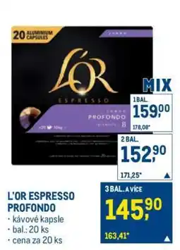 Makro L'OR ESPRESSO PROFONDO nabídka