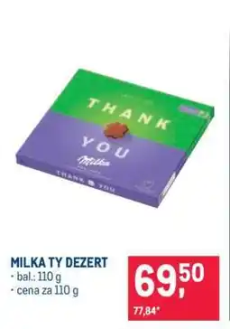 Makro MILKA TY DEZERT nabídka