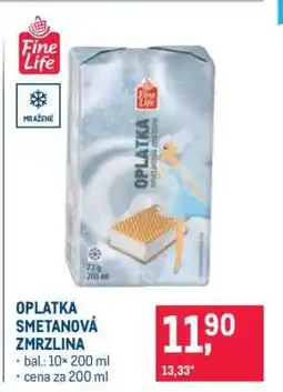 Makro OPLATKA SMETANOVÁ ZMRZLINA nabídka