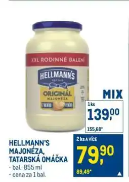Makro Hellmann’s Majonéza / Tatarská omáčka nabídka