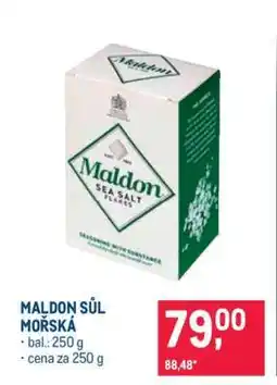 Makro Maldon sůl mořská nabídka