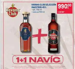 Makro HAVANA CLUB SELECCIÓN MAESTROS 45% nabídka