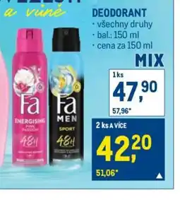 Makro Deodorant nabídka