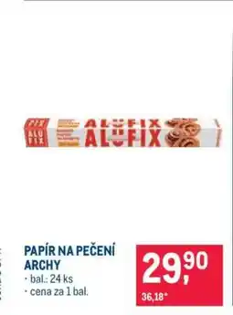 Makro Papír na pečení – archy nabídka