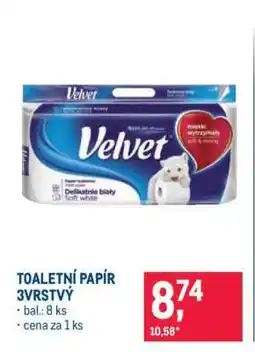 Makro Toaletní papír 3vrstvý nabídka