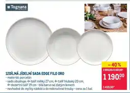 Makro 12DÍLNÁ JÍDELNÍ SADA EDGE FILO ORO nabídka