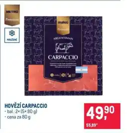 Makro Hovězí carpaccio nabídka