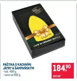 Makro PAŠTIKA S KACHNÍMI JÁTRY A ŠAMPAŇSKÝM nabídka