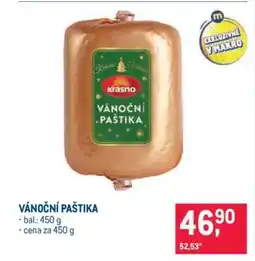Makro Vánoční paštika nabídka