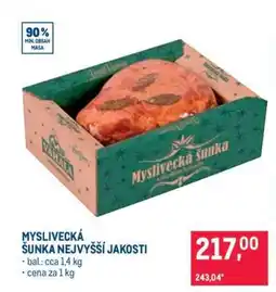 Makro MYSLIVECKÁ ŠUNKA – NEJVYŠŠÍ JAKOSTI nabídka