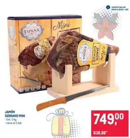 Makro JAMÓN SERRANO MINI nabídka
