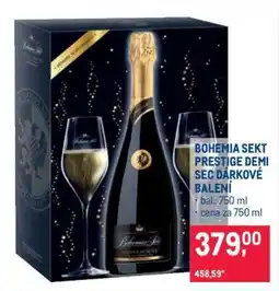 Makro BOHEMIA SEKT PRESTIGE DEMI SEC DÁRKOVÉ BALENÍ nabídka