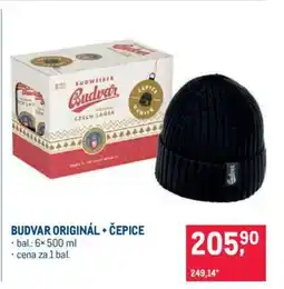 Makro BUDVAR ORIGINÁL + ČEPICE nabídka