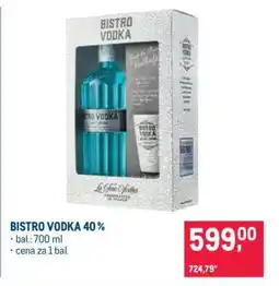 Makro BISTRO VODKA 40 % nabídka