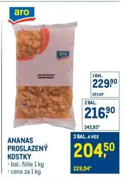 Makro ANANAS PROSLAZENÝ KOSTKY nabídka