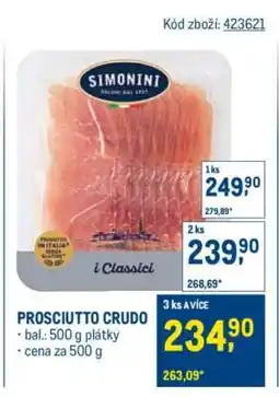 Makro Prosciutto crudo nabídka