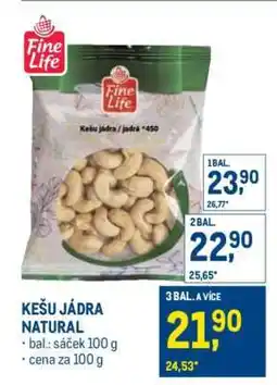 Makro Kešu jádra natural nabídka