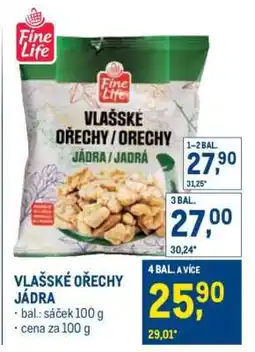 Makro Vlašské ořechy jádra nabídka