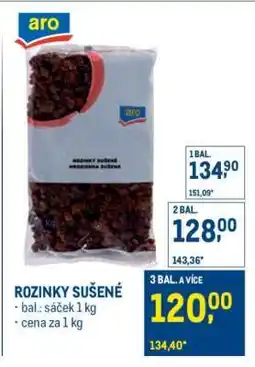 Makro ROZINKY SUŠENÉ nabídka