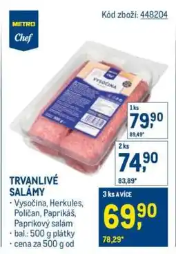 Makro Trvanlivé salámy nabídka