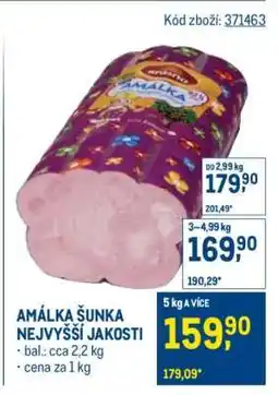 Makro Amálka šunka nejvyšší jakosti nabídka