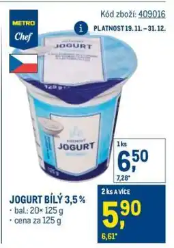 Makro Jogurt bílý 3,5 % nabídka