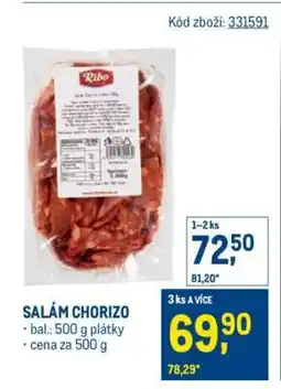 Makro Salám Chorizo nabídka