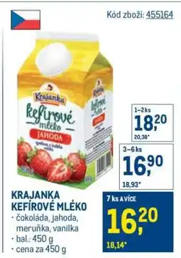 Makro Krajanka kefírové mléko nabídka