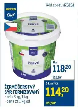 Makro ŽERVÉ ČERSTVÝ SÝR TERMIZOVANÝ nabídka